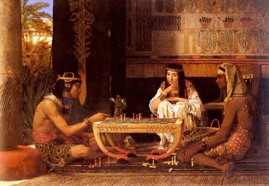 Alma-Tadema Lawrence - Joueurs d-echecs egyptiens.jpg